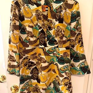 Floral tory Burch top v neck